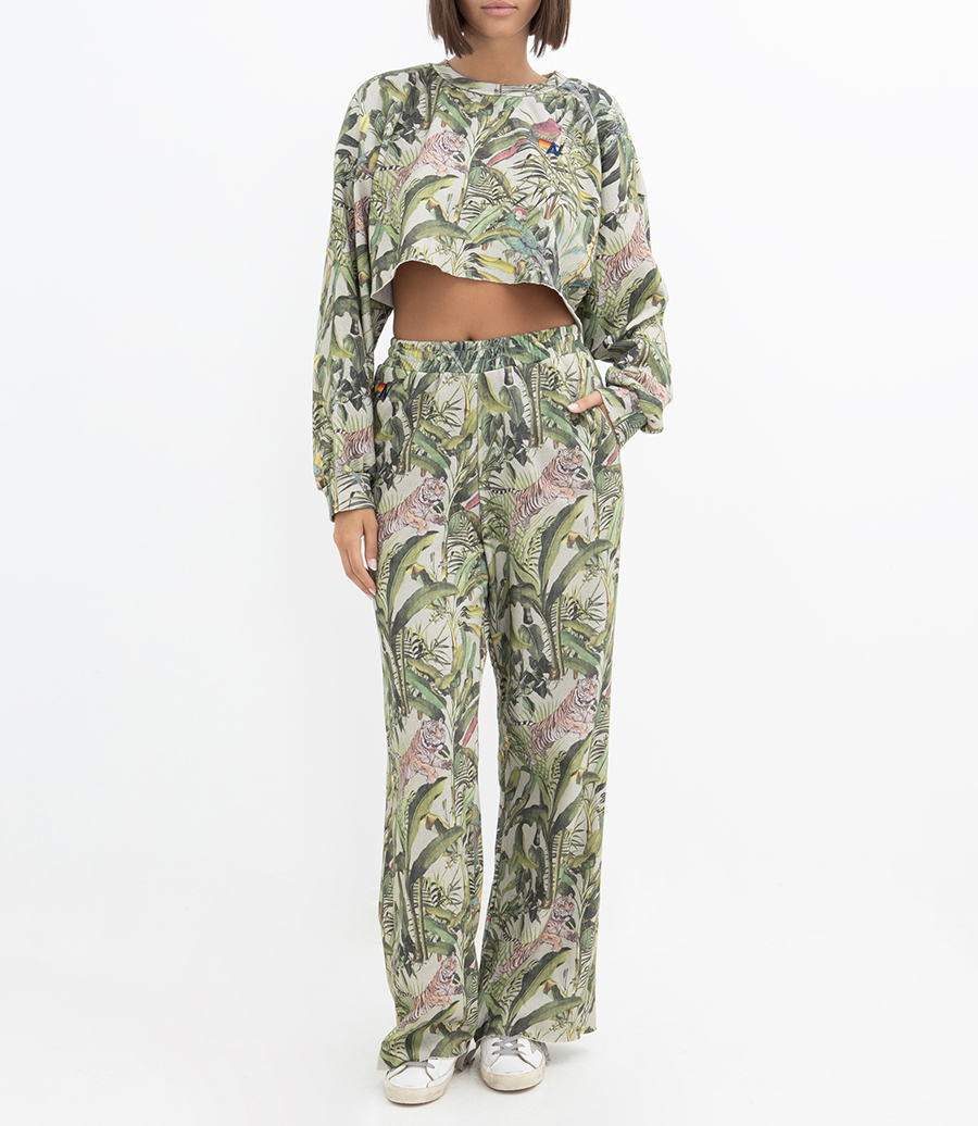 JUNGLE WIDE LEG POCKET SWEATPANTS