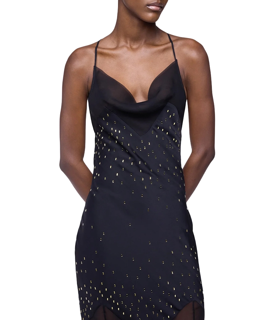 EMBELLISHED LONG DRESS