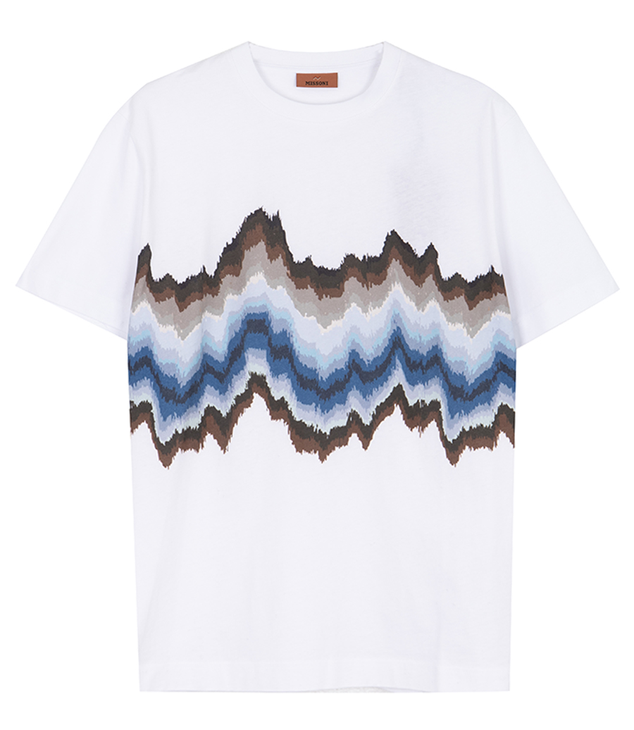 MISSONI - WAVY ZIGZAG PRINT SS T-SHIRT