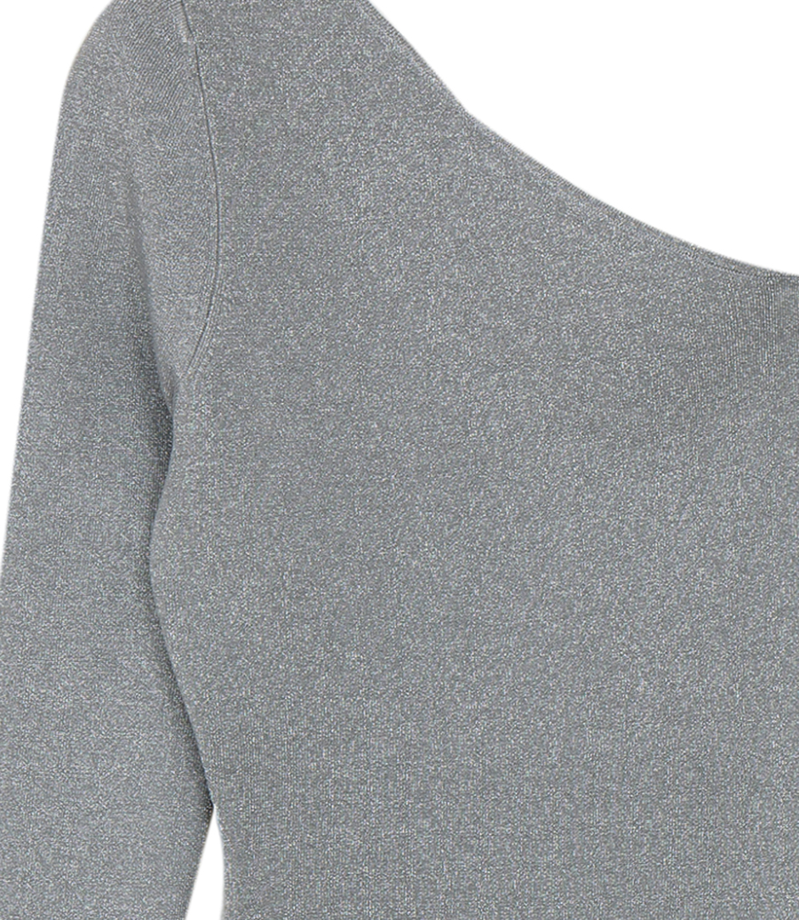 LUREX ONE SHOULDER DRESS