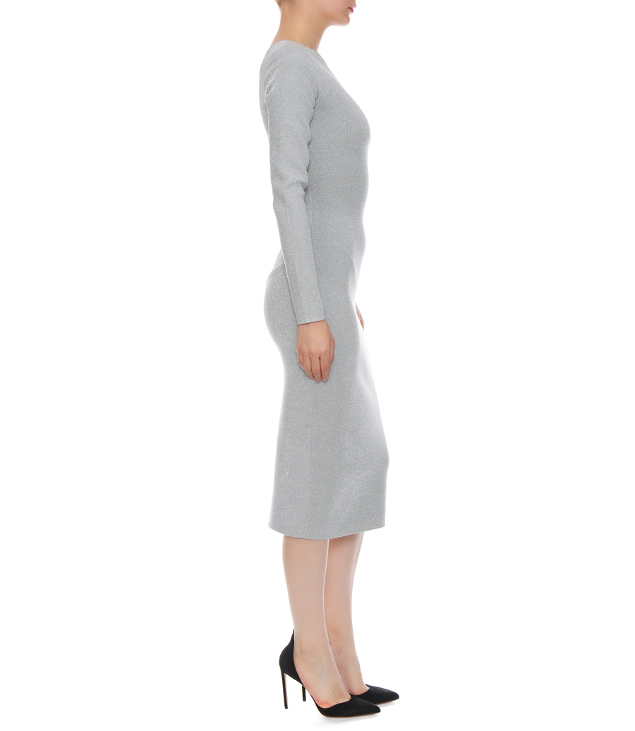 LUREX ONE SHOULDER DRESS