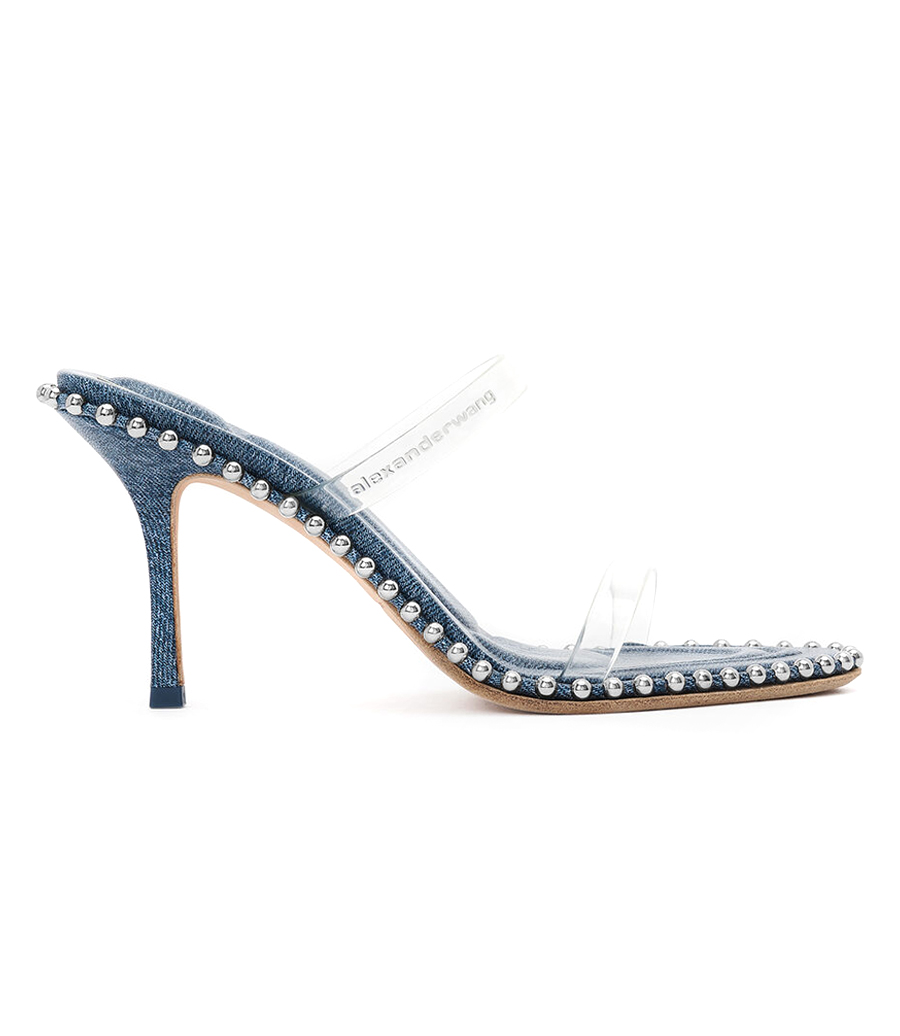 ALEXANDER WANG - NOVA 85 STRAPPY PVC SANDAL