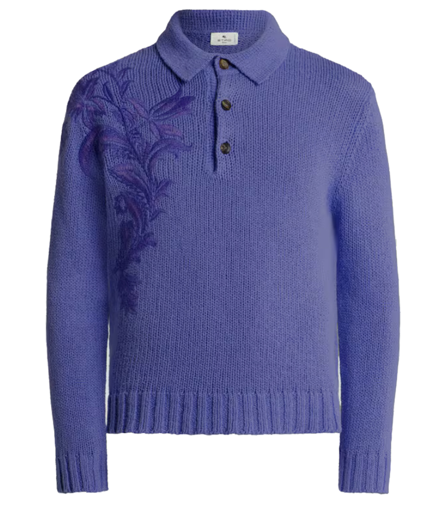 ETRO - KNITTED POLO L/S