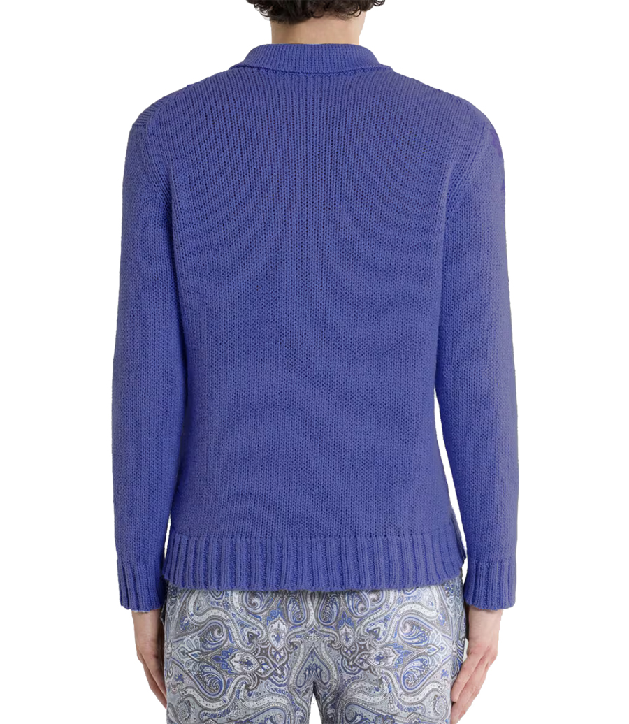 KNITTED POLO L/S