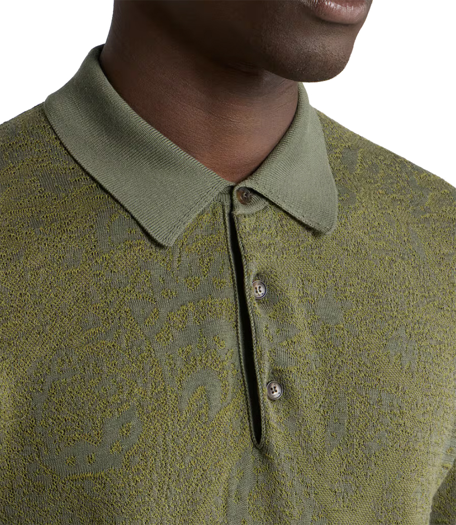 FLORAL PAISLEY MOTIF POLO