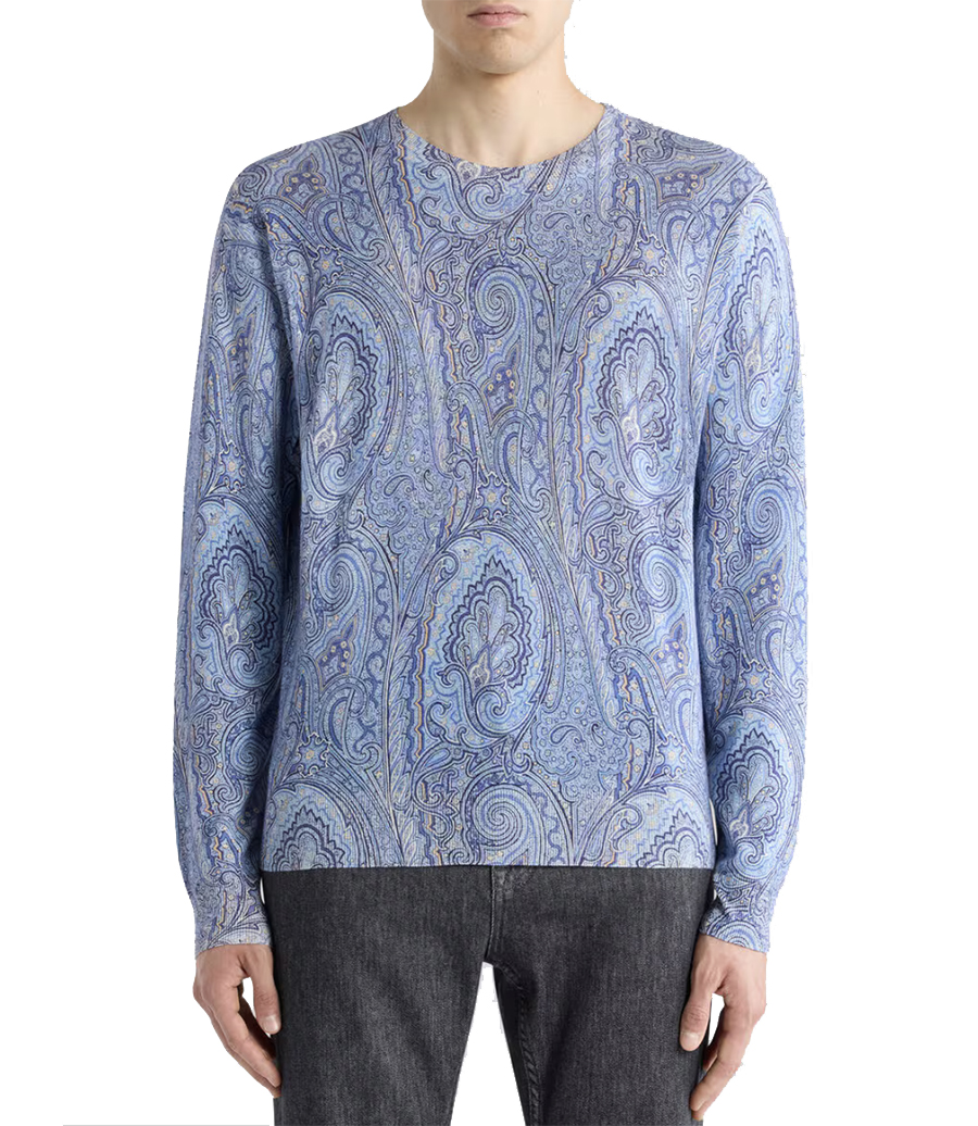 FLORAL PAISLEY MOTIF C-NECK