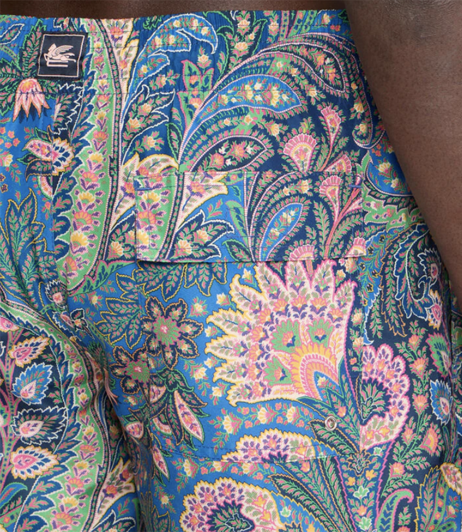 FLORAL PAISLEY SWIM SHORTS