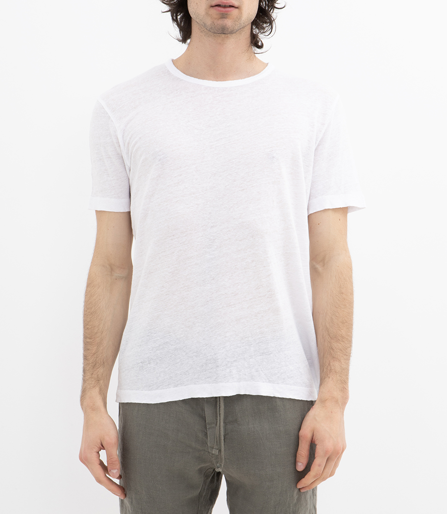 LINEN CREW SS