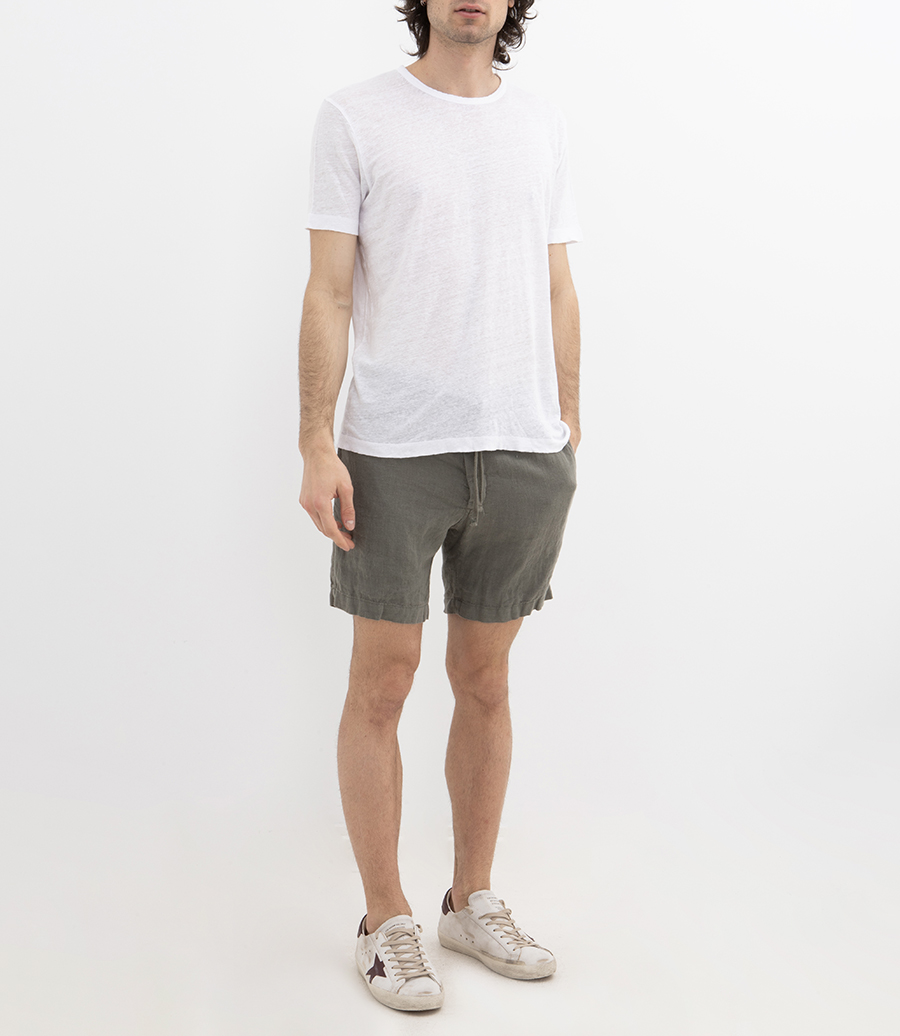 LINEN CREW SS