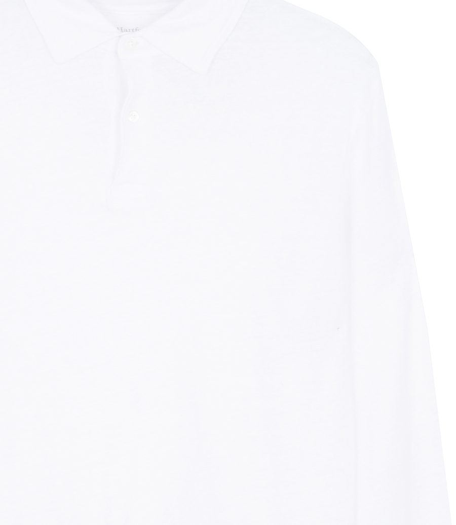 LINEN POLO LS