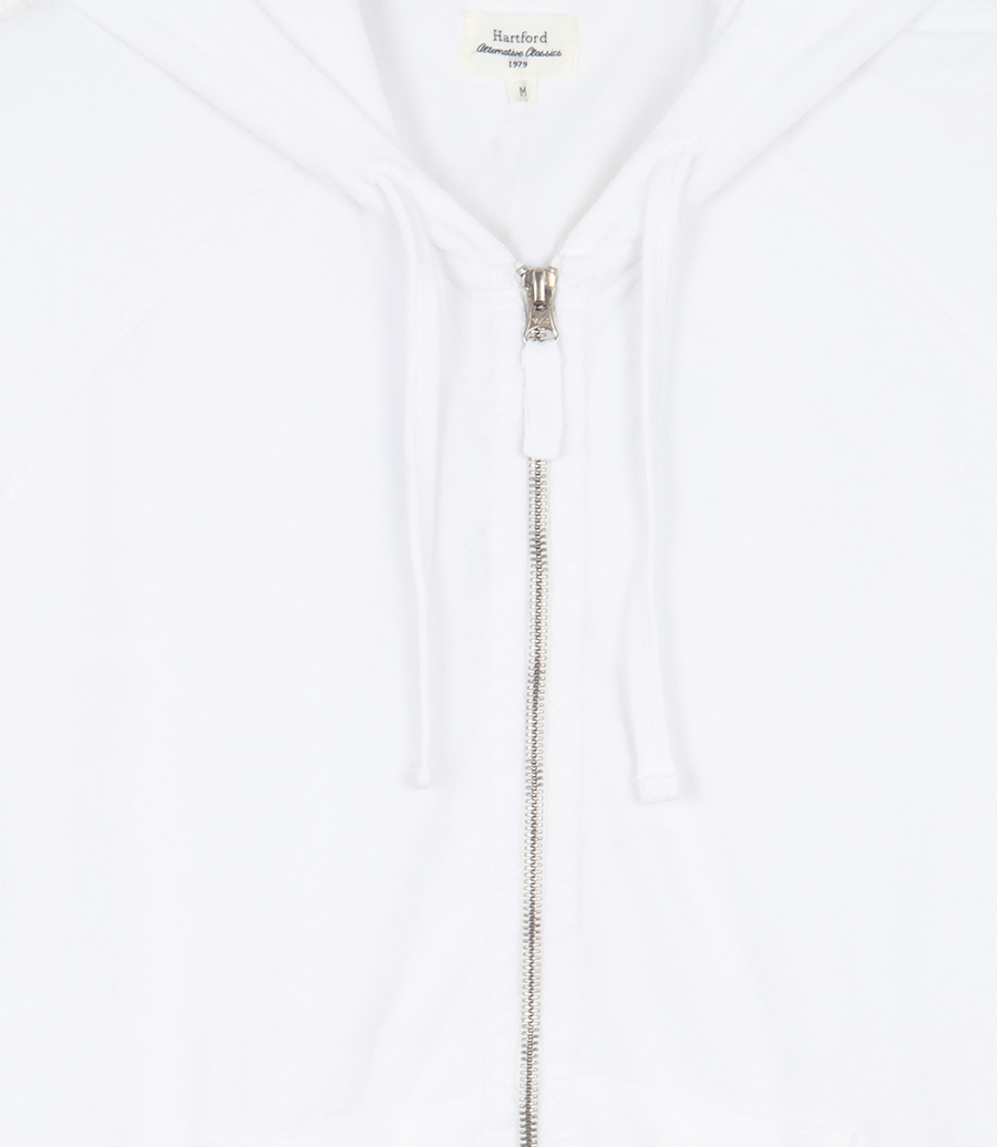 TOWELLING HOODIE ZIPPER