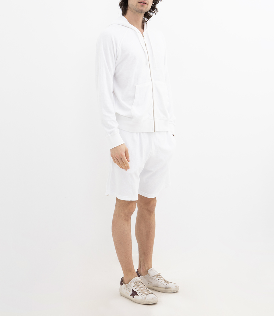 TOWELLING HOODIE ZIPPER