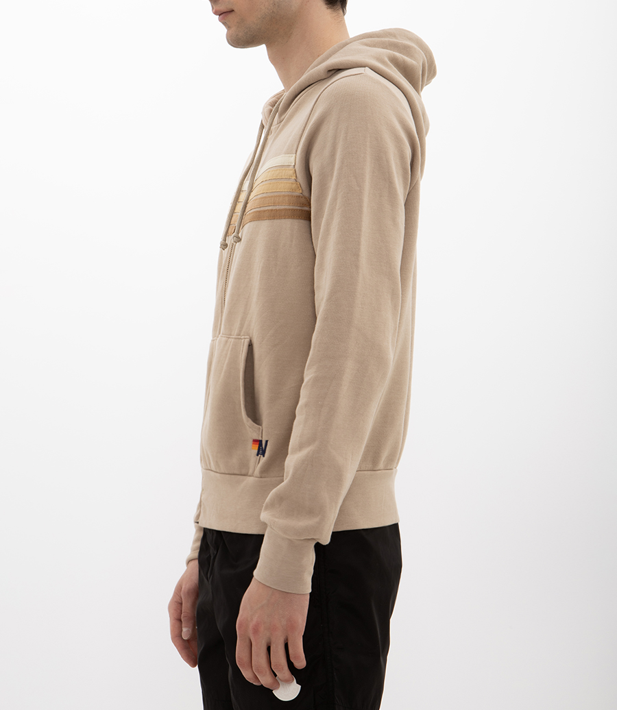 5 STRIPE ZIP HOODIE