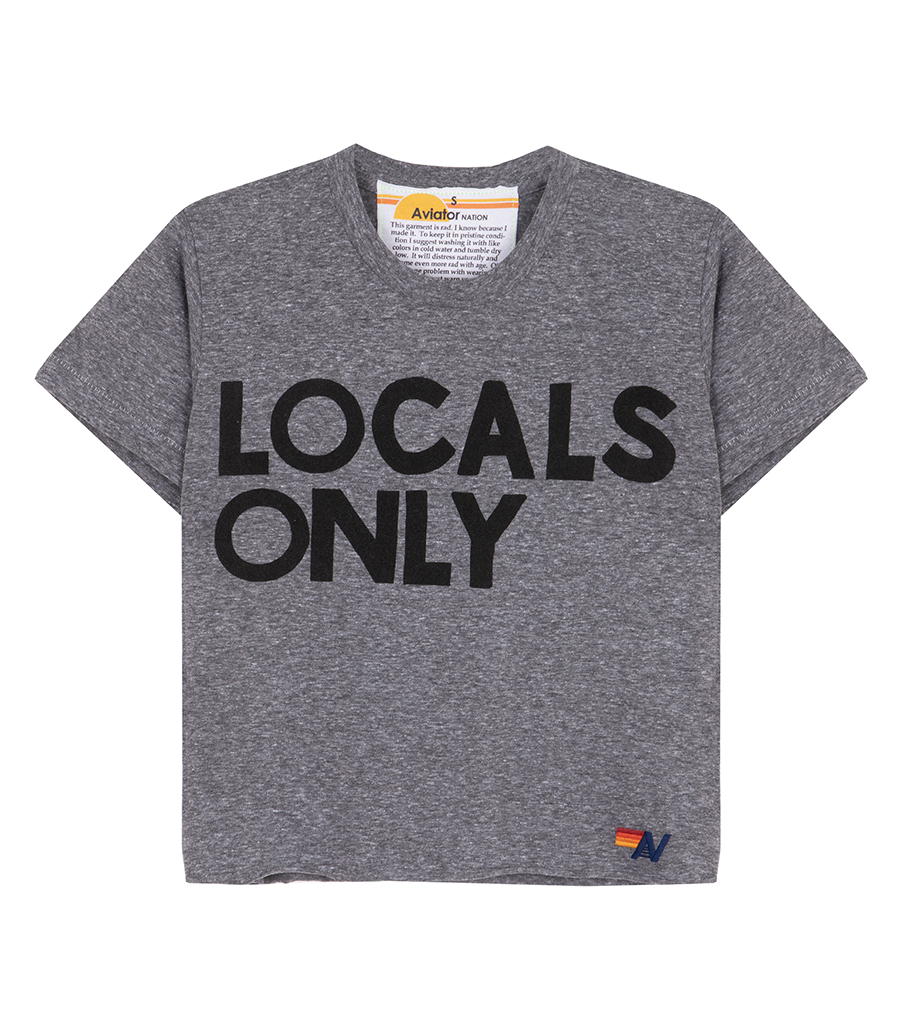 AVIATOR NATION - LOCALS ONLY BOYFRIEND T SHIRT