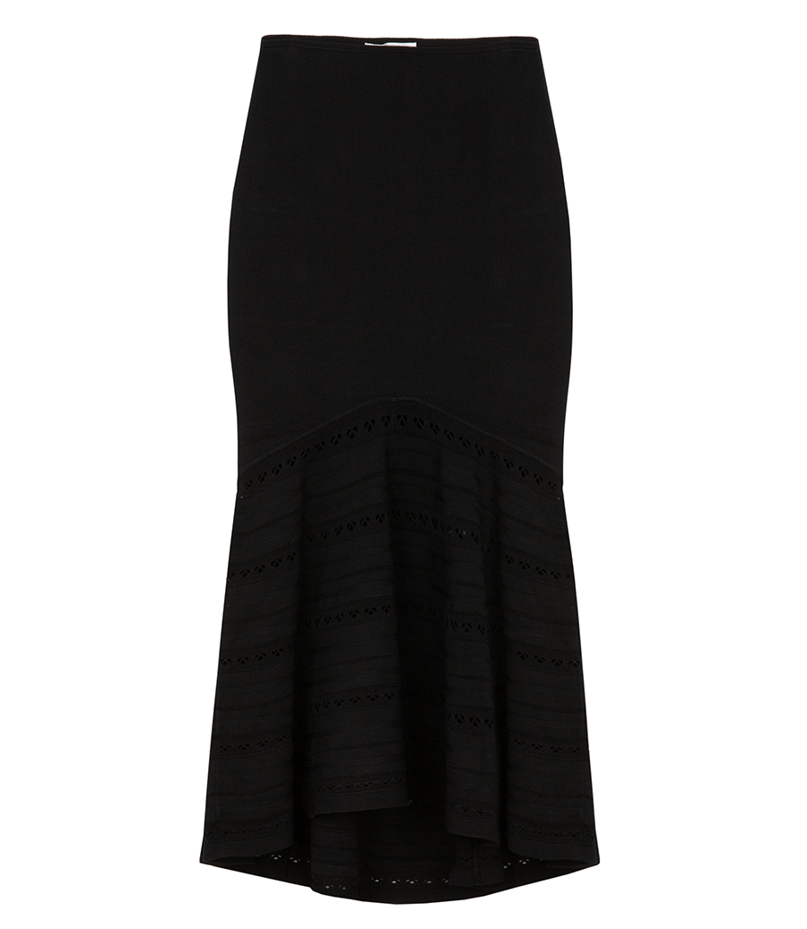 VICTORIA BECKHAM - FLARED MIDI SKIRT