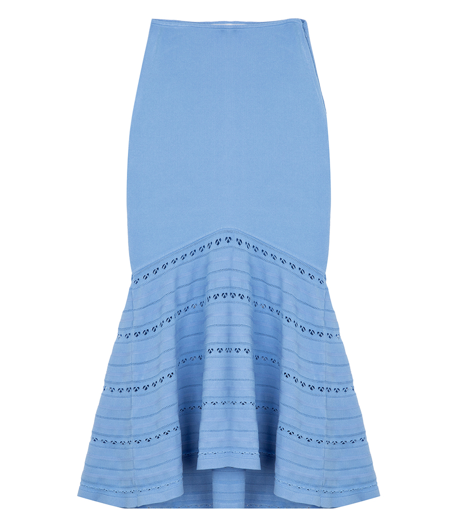 VICTORIA BECKHAM - FLARED MIDI SKIRT