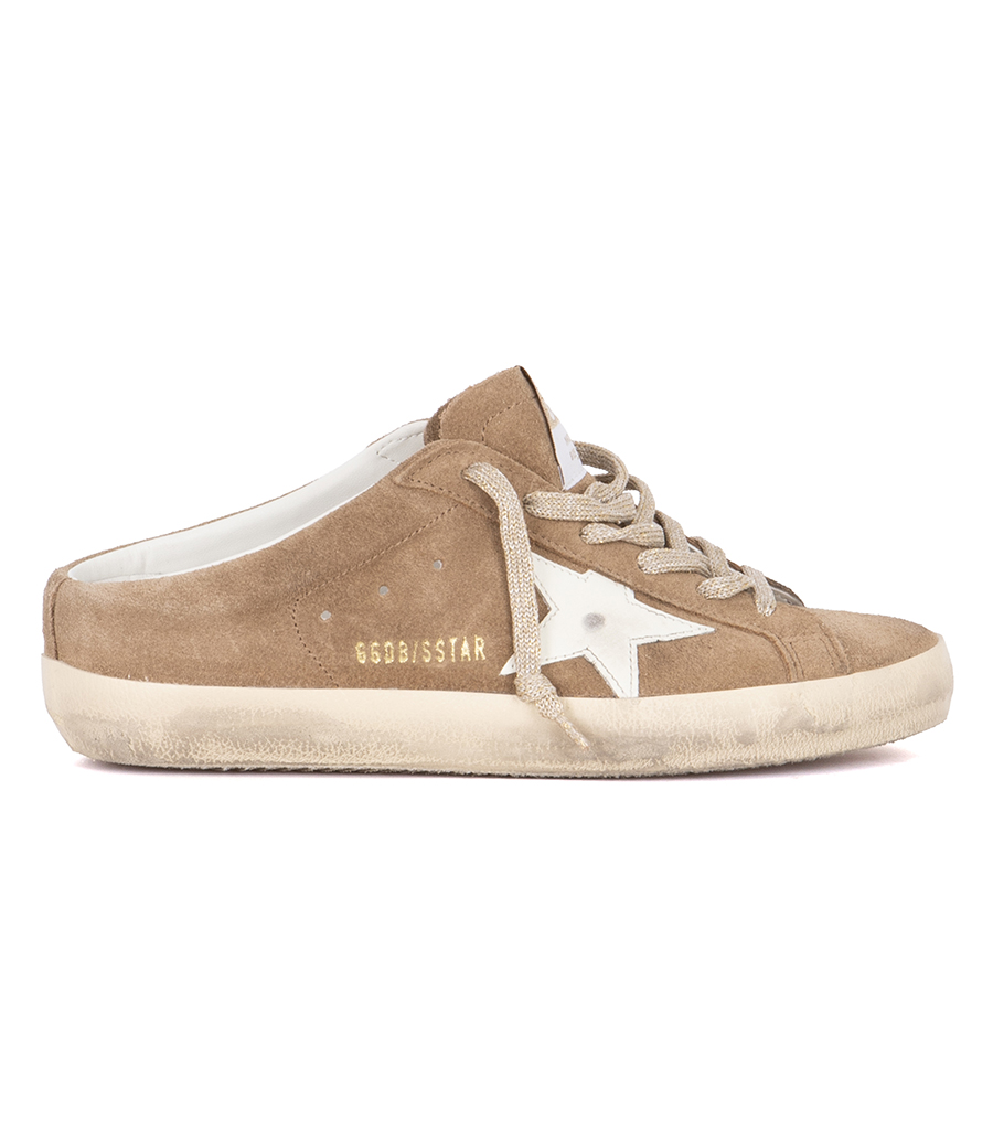 GOLDEN GOOSE  - WHITE STAR SUPER-STAR SABOT