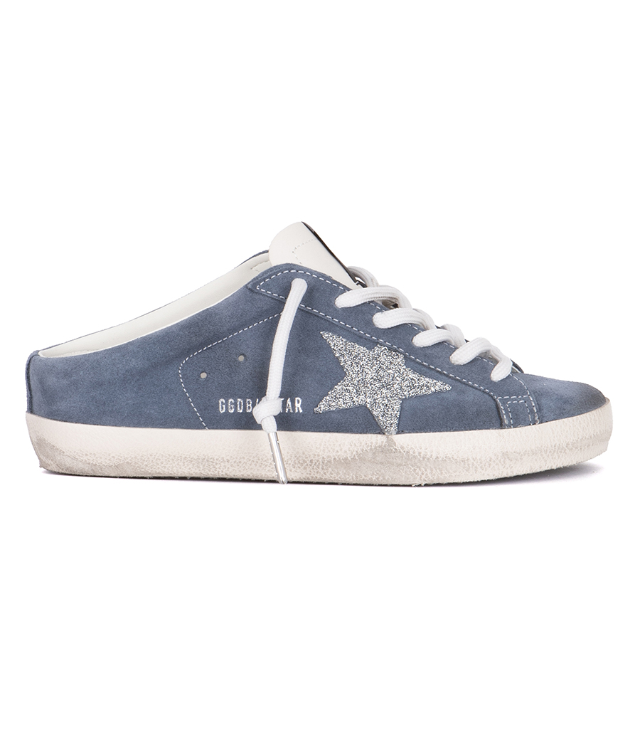 GOLDEN GOOSE  - CRYSTAL STAR SUPER-STAR SABOT