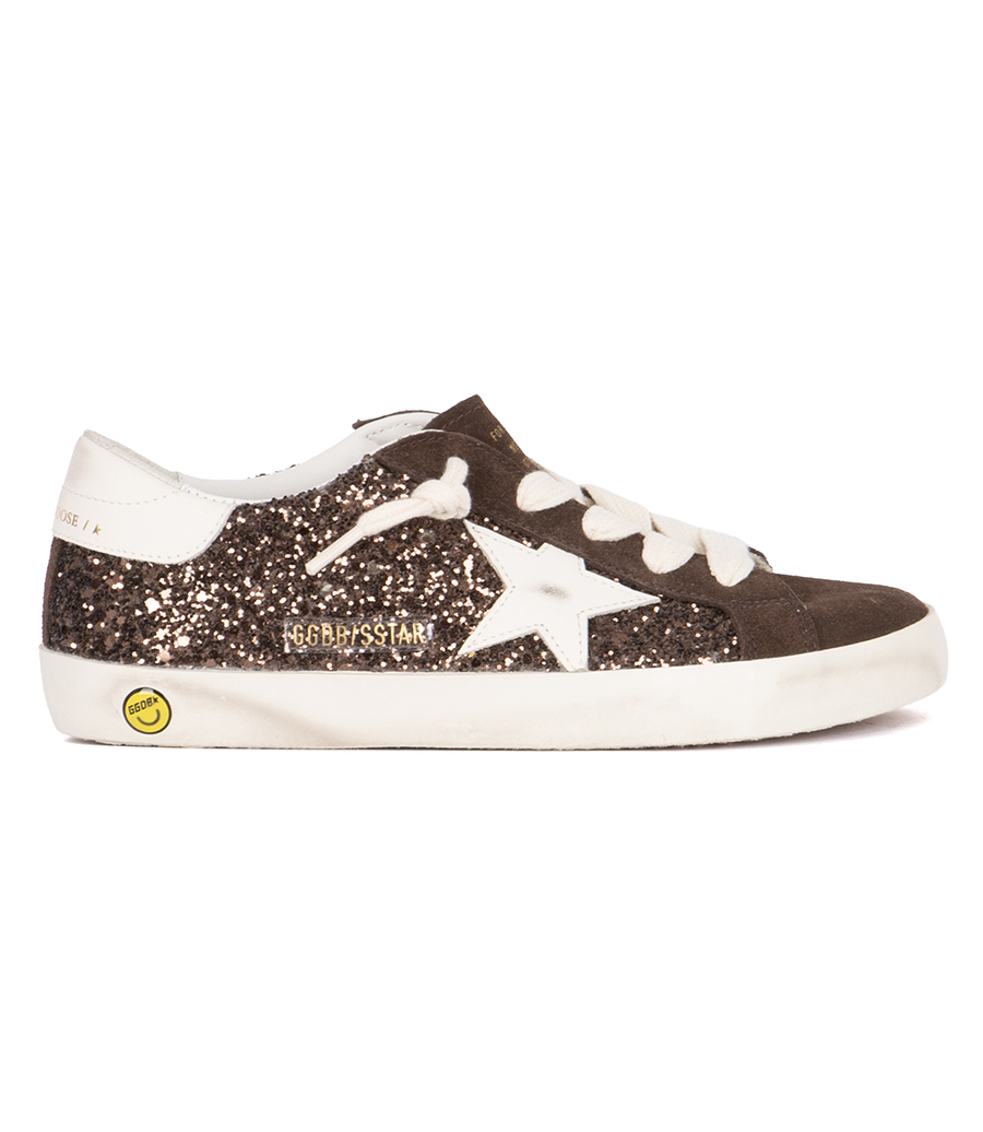 GOLDEN GOOSE  - CREAM LEATHER STAR SUPER-STAR