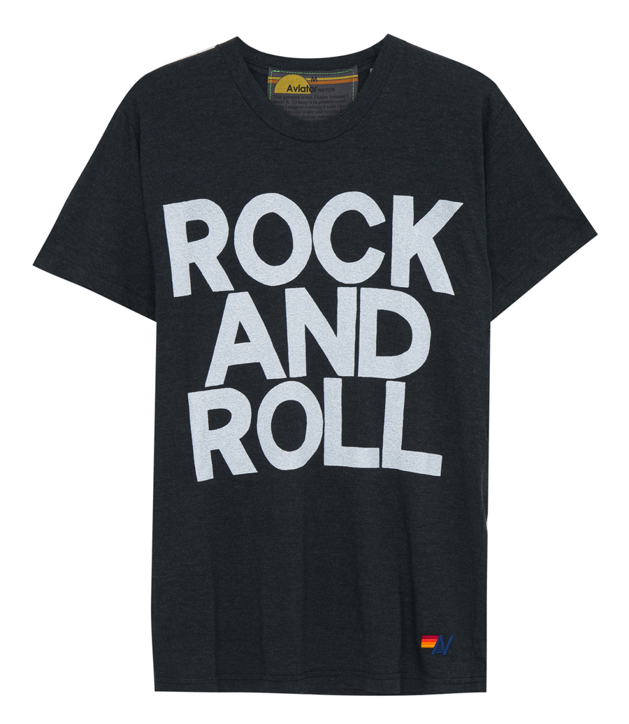 AVIATOR NATION - ROCK N ROLL CREW T SHIRT