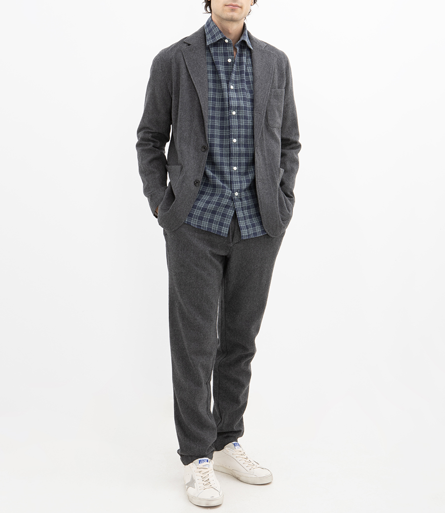 BRUSHED CHECKED PAUL SHIRT