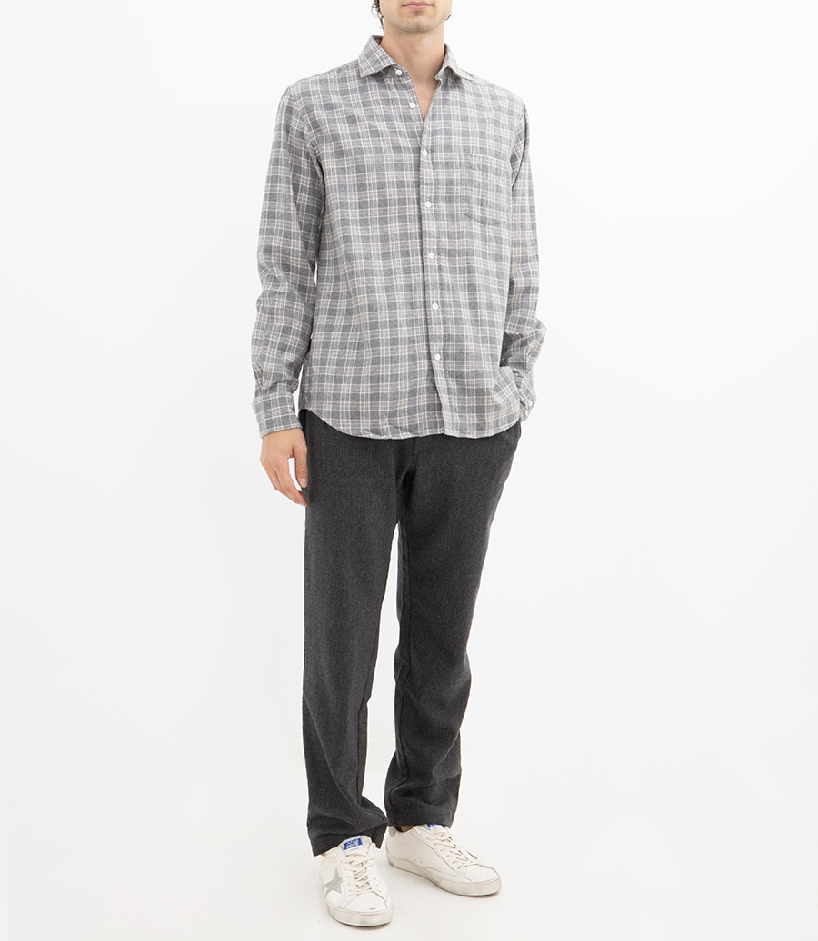 BRUSHED CHECKED PAUL SHIRT