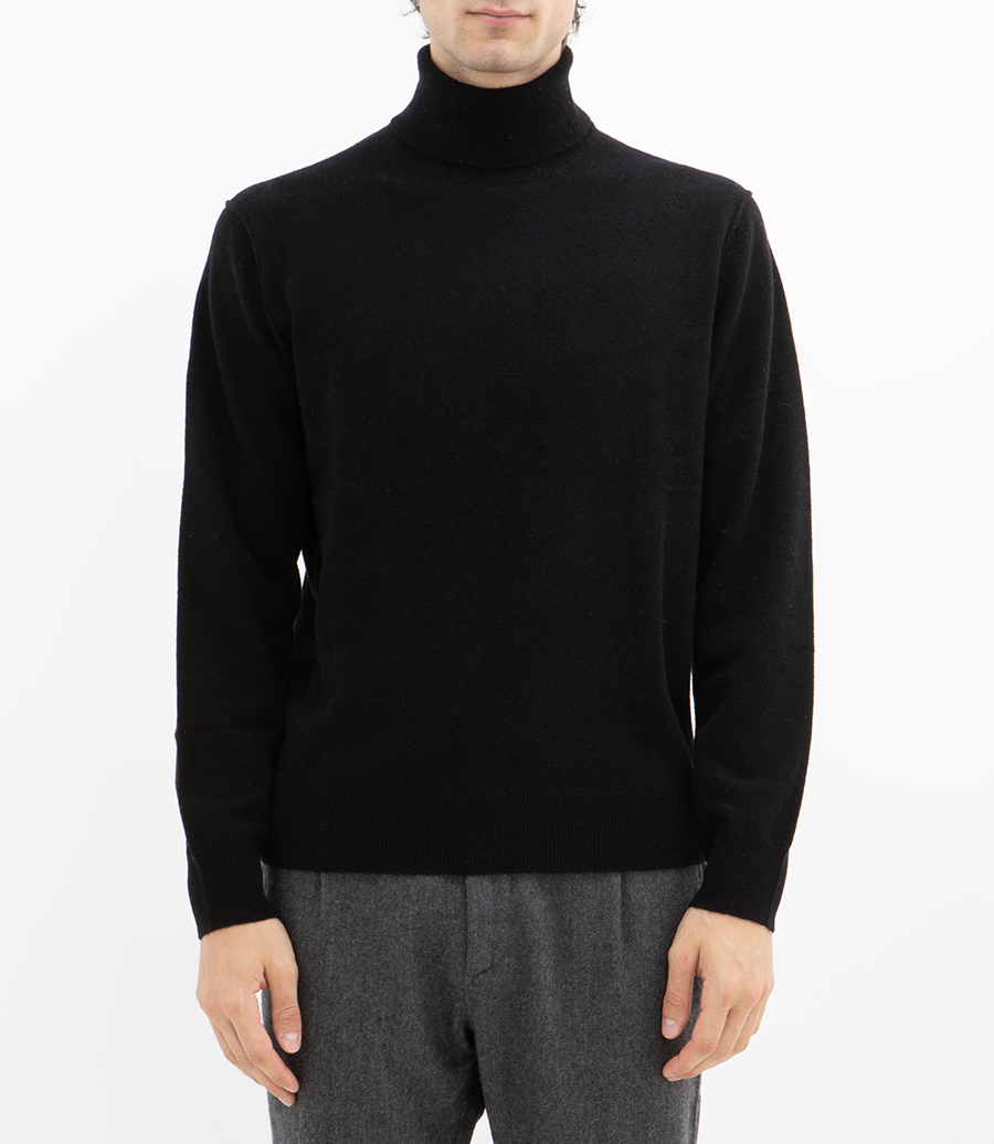 WOOL CASHMERE ROLL NECK
