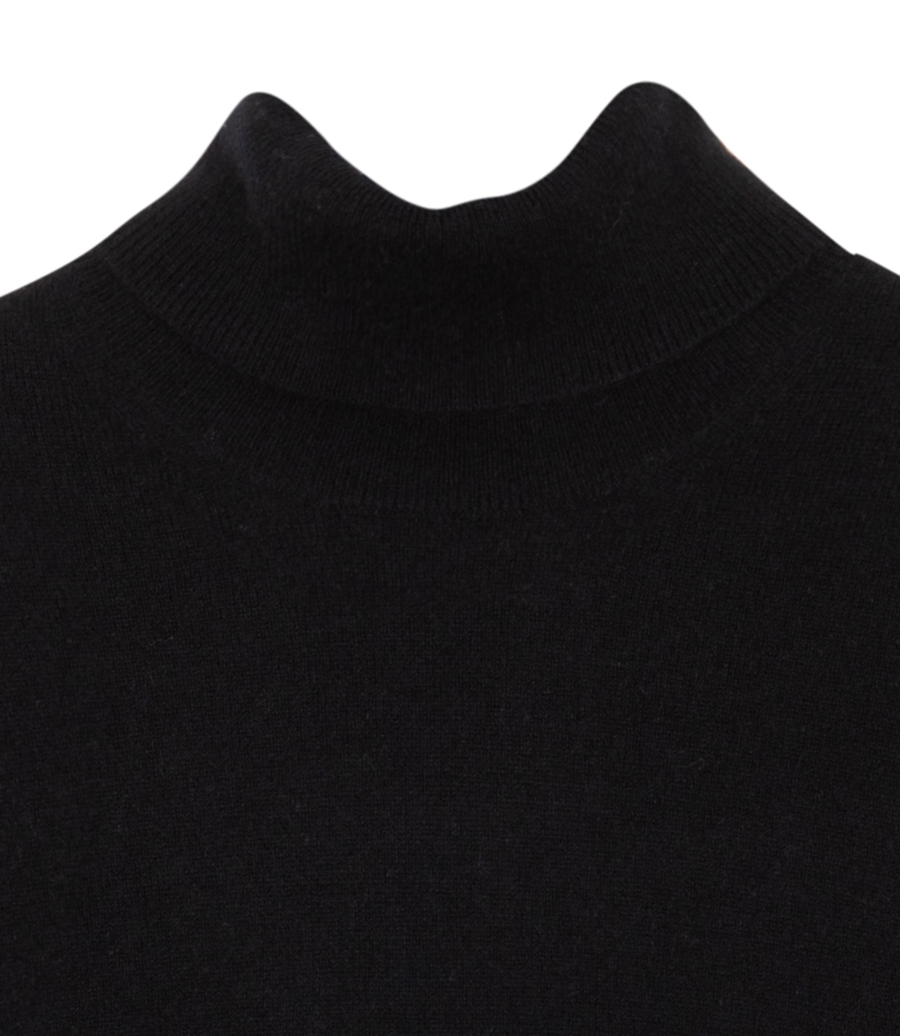 WOOL CASHMERE ROLL NECK