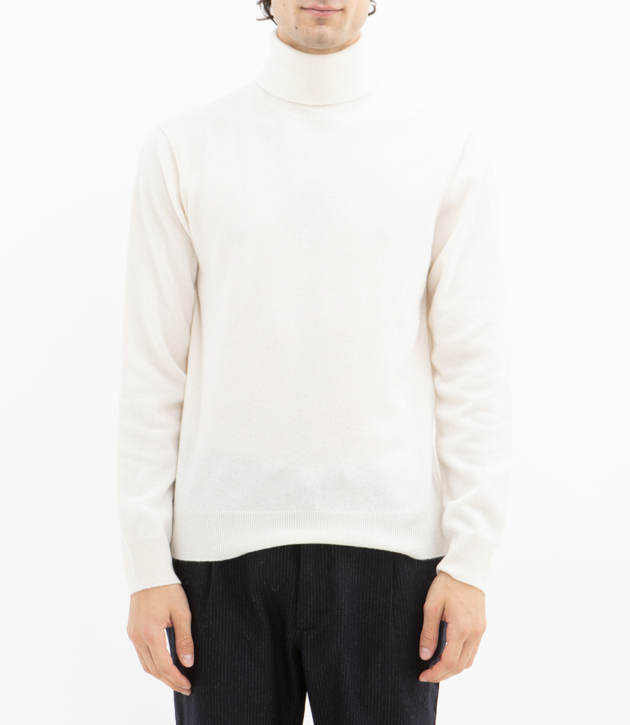 WOOL CASHMERE ROLL NECK