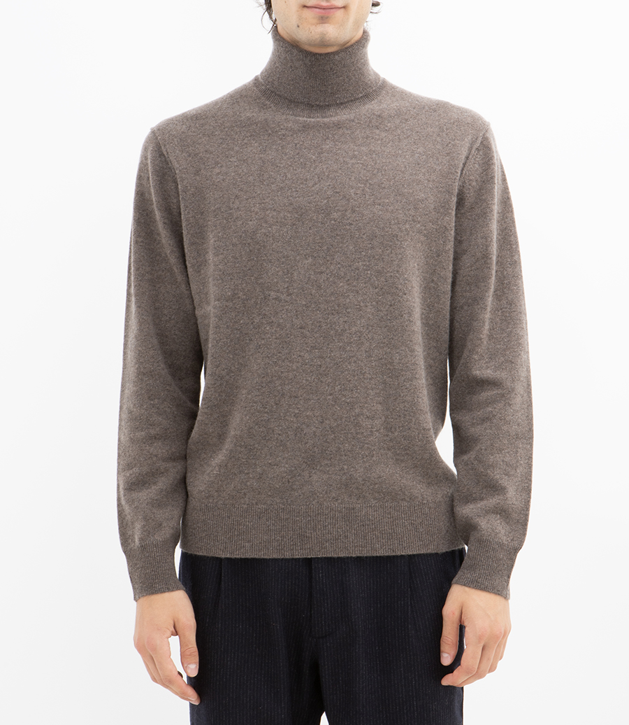 WOOL CASHMERE ROLL NECK