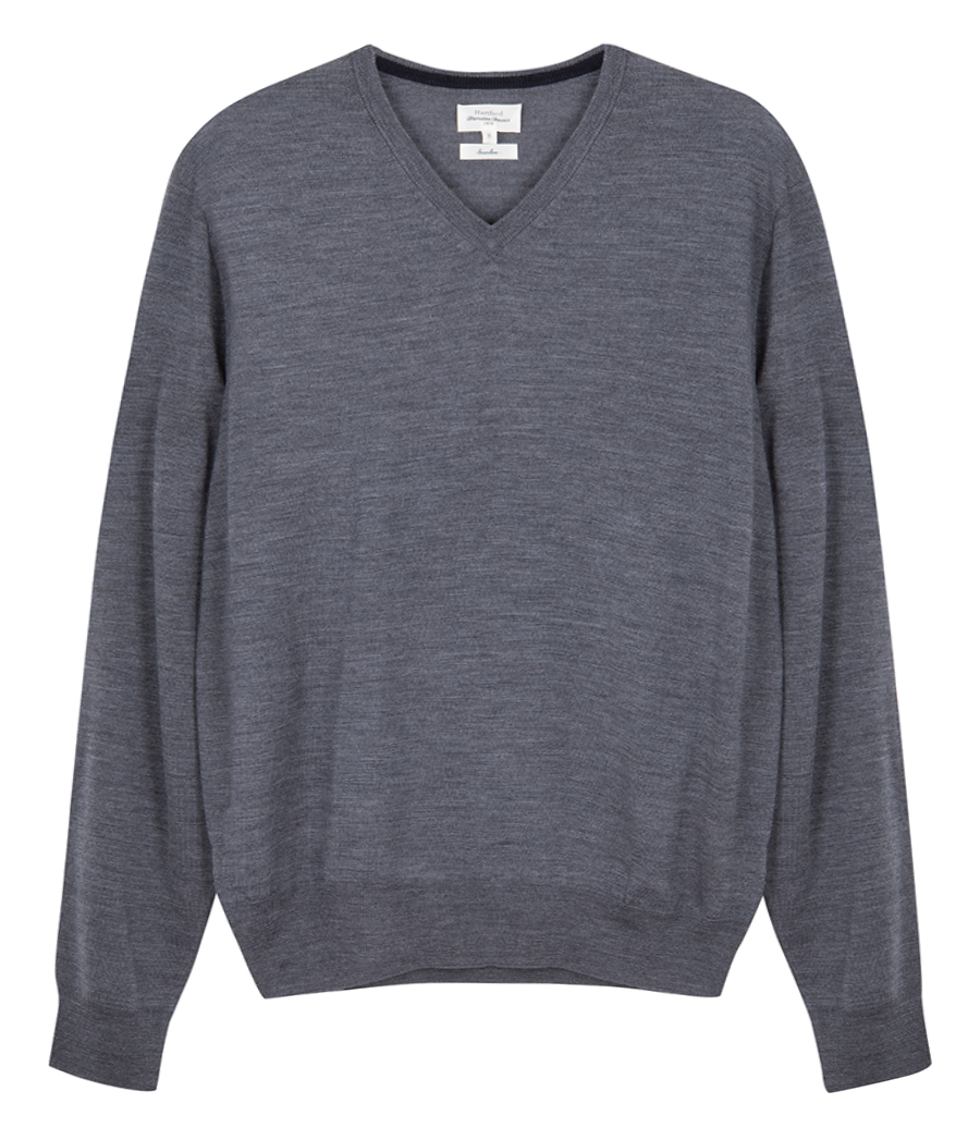 HARTFORD - MERINO VEE NECK SWEATER