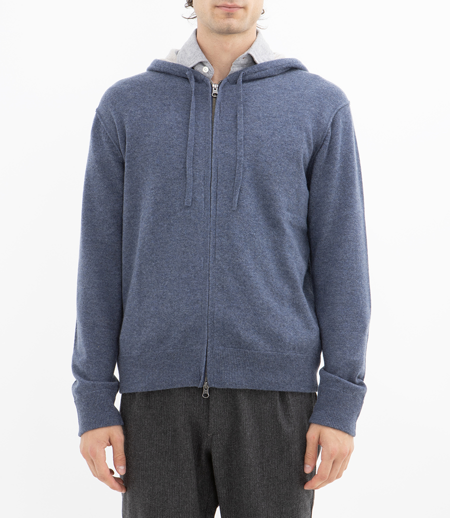 CASHMERE ZIP HOODIE