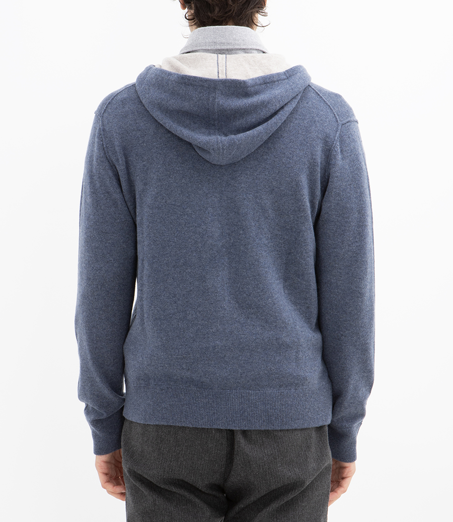 CASHMERE ZIP HOODIE