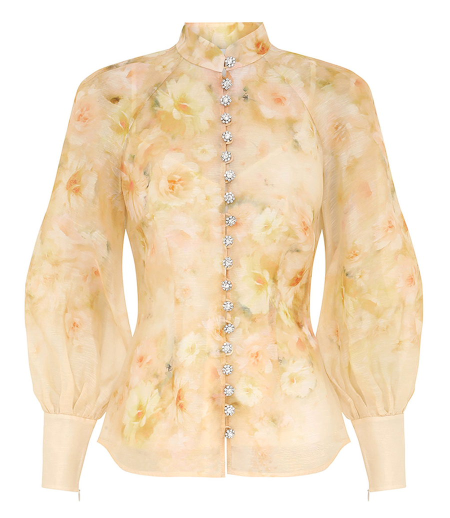 ZIMMERMANN - CRUSH BUTTONED BLOUSE