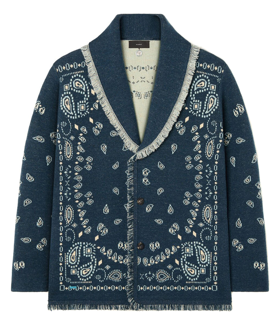 ALANUI - BANDANA JACQUARD CARDIGAN