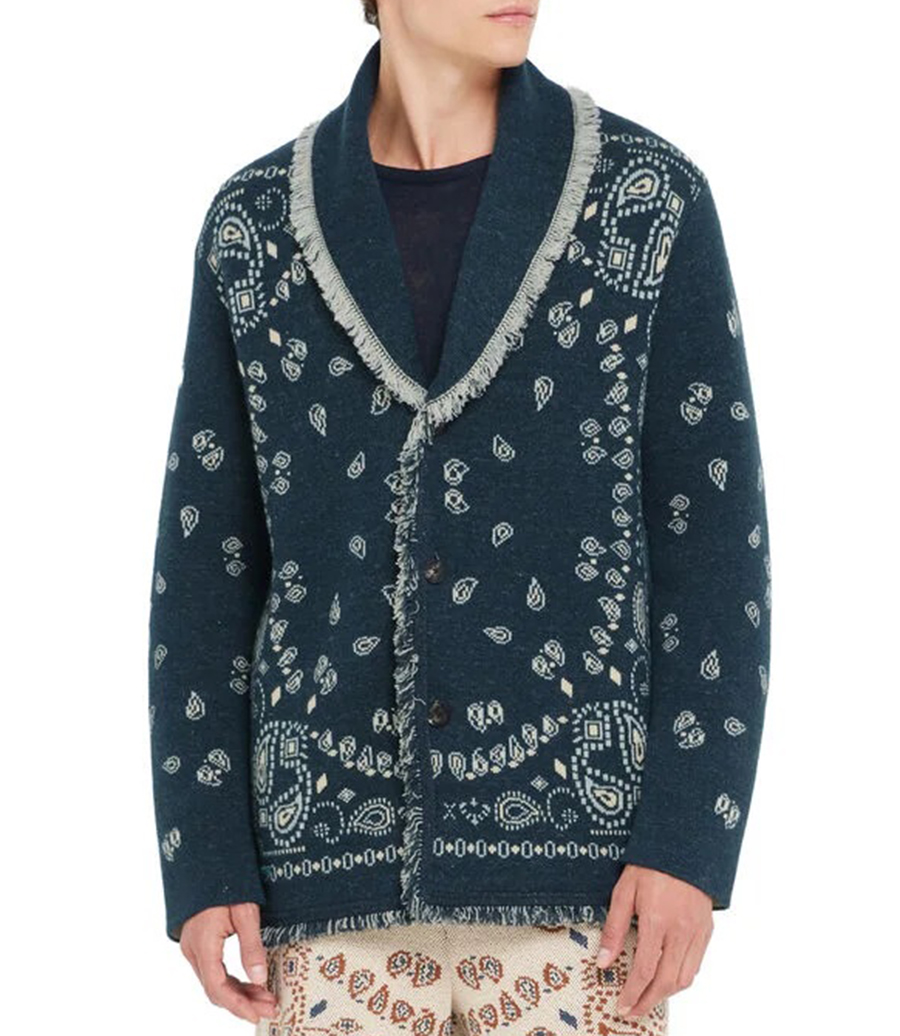 BANDANA JACQUARD CARDIGAN