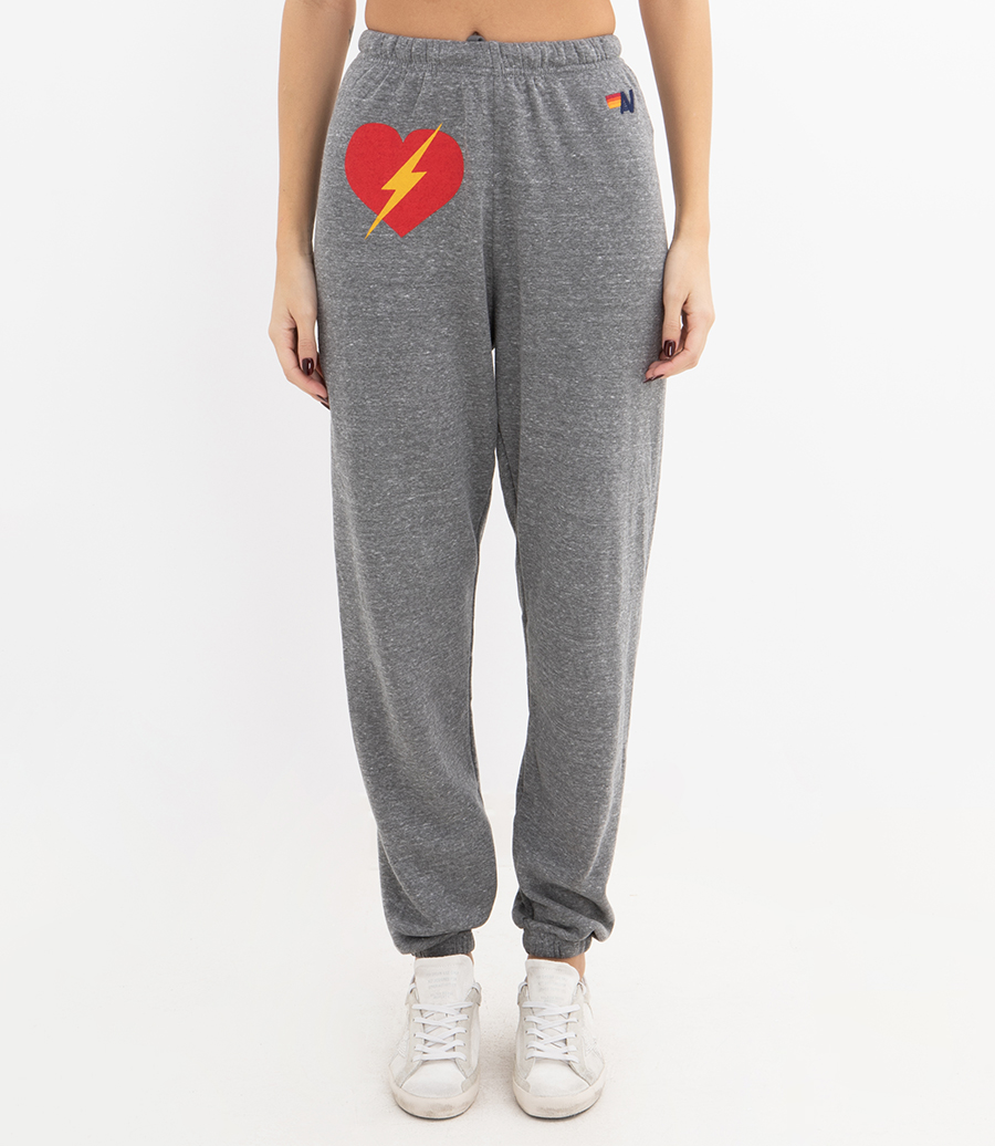 WOMENS BOLT HEART SWEATPANTS