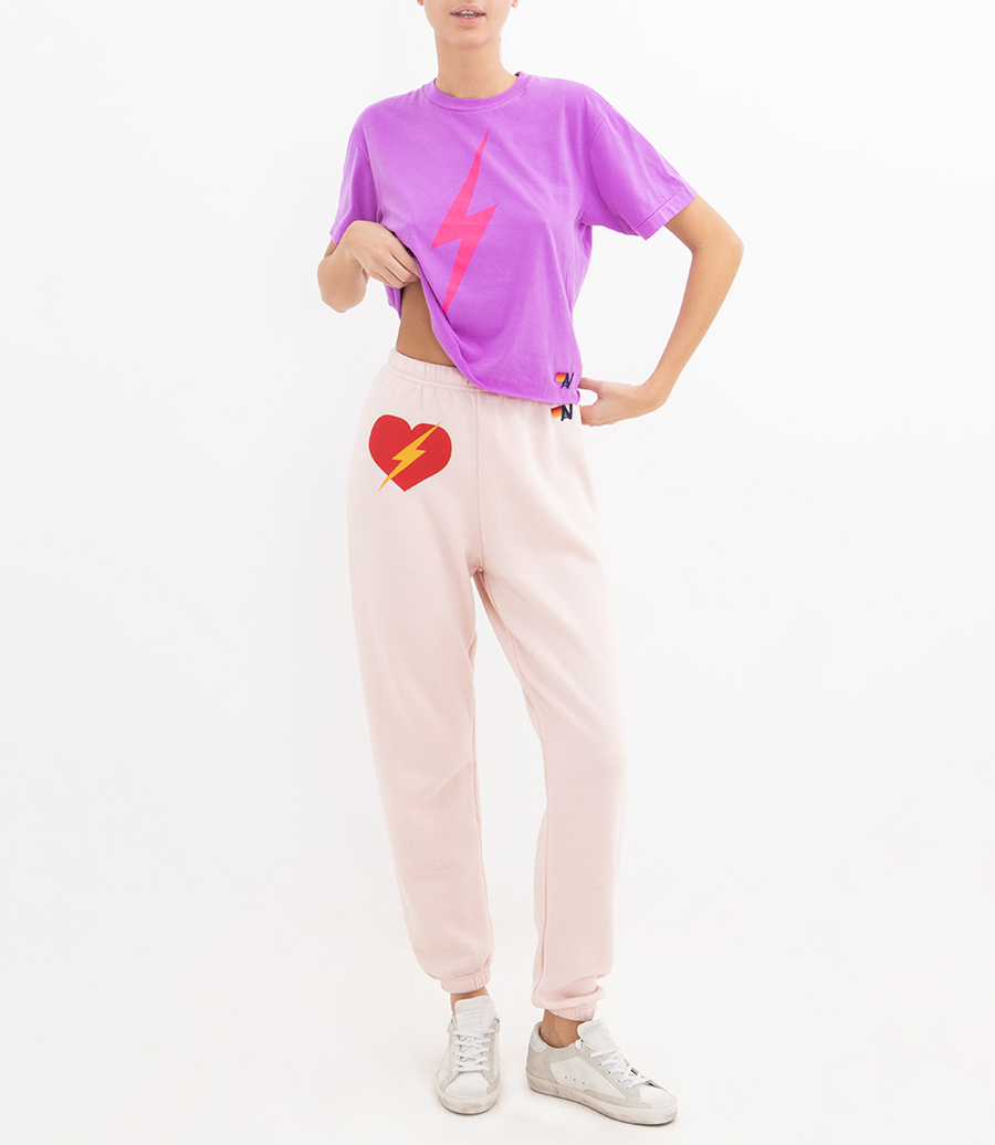 WOMENS BOLT HEART SWEATPANTS