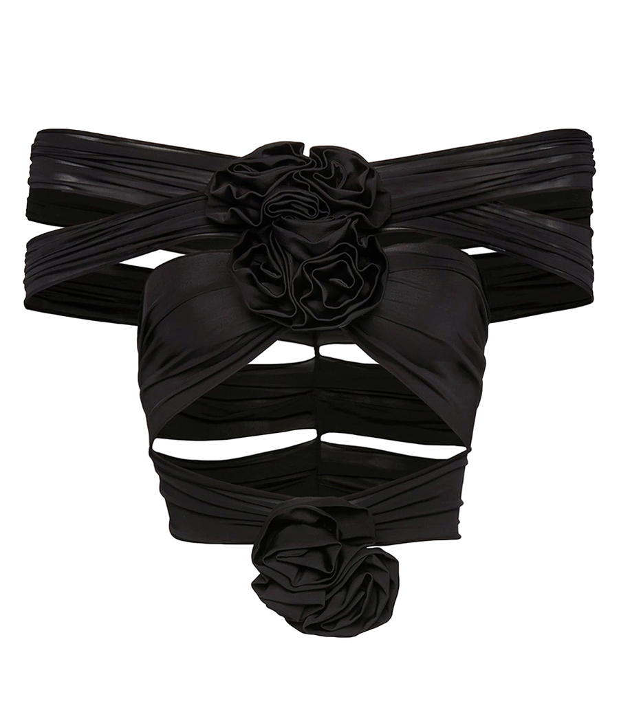 MAGDA BUTRYM - STRAPPY BANDAGE FLOWER TOP