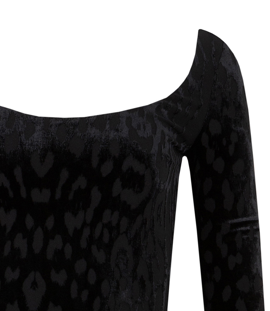 JAQUAR PATTERN L/S DRESS