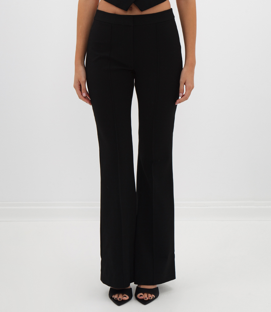LIZZY LOW RISE FLARED TROUSERS