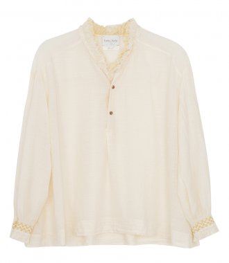 CLOTHES - GAUZY SHIRT WITH EMBROIDERY