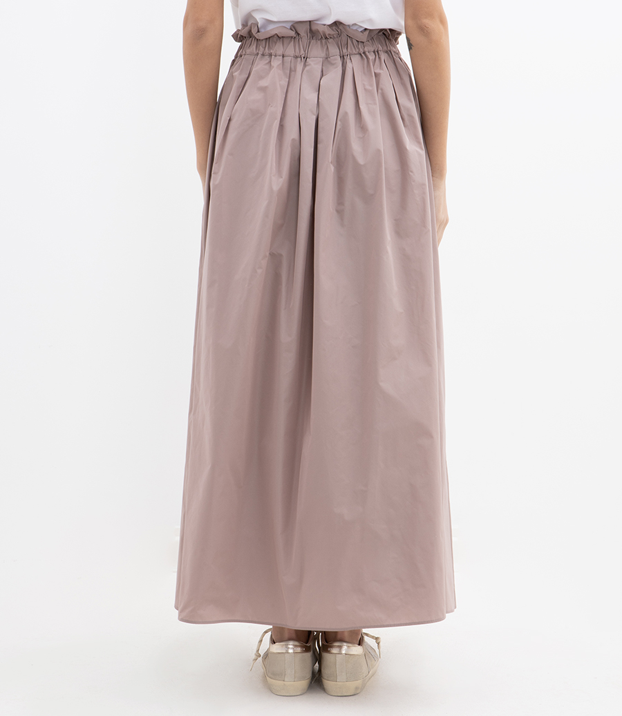 NEW TECHNO TAFFETA SKIRT