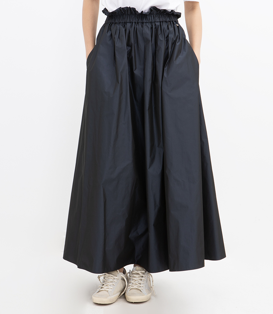 NEW TECHNO TAFFETA SKIRT
