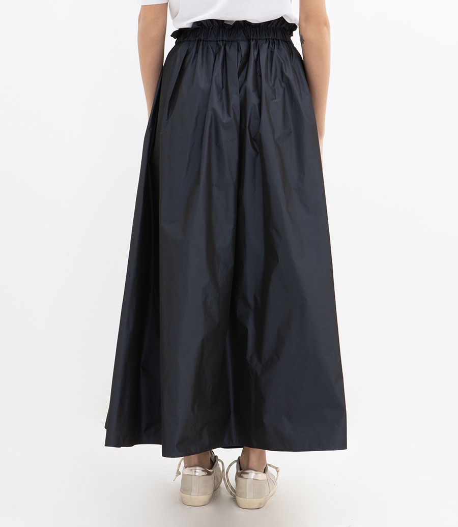 NEW TECHNO TAFFETA SKIRT