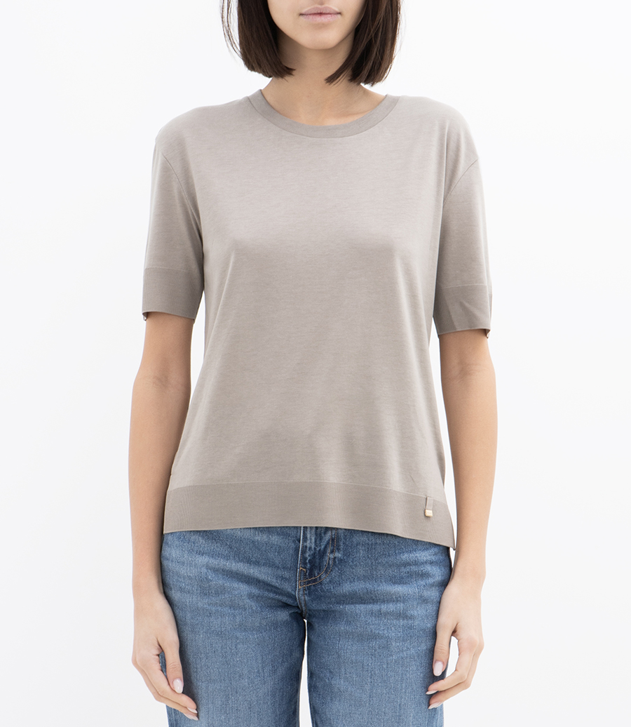T-SHIRT IN GLAM KNIT EFFECT