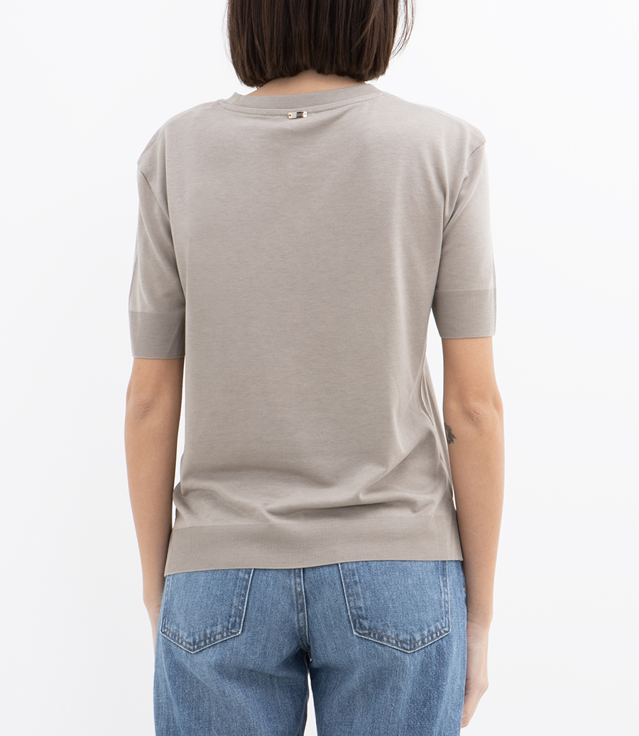 T-SHIRT IN GLAM KNIT EFFECT