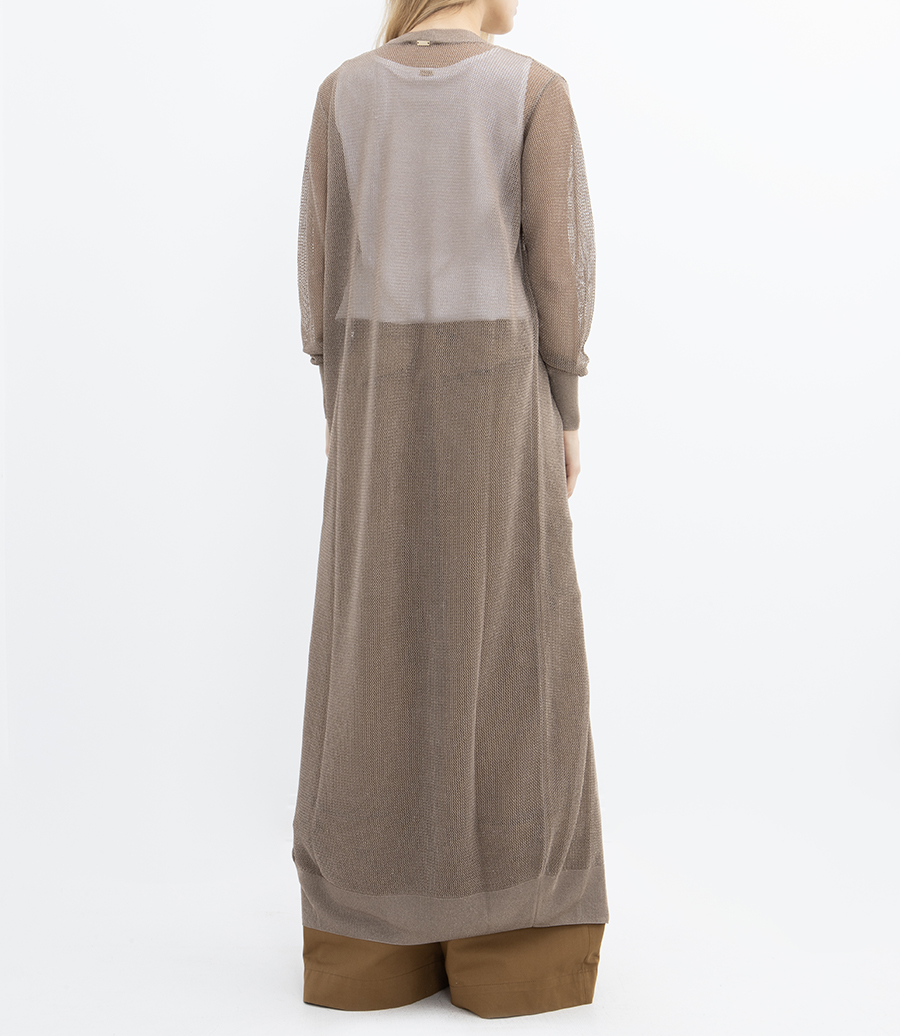 CARDIGAN LUNGO IN LUREX