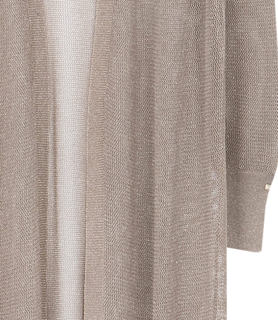 CARDIGAN LUNGO IN LUREX
