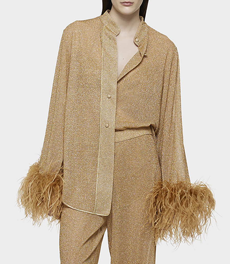 LUMIERE PLUMAGE LONG SHIRT